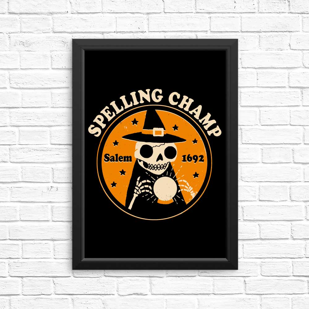 Spelling Champ Educational Posters and Prints for Home and Classroom