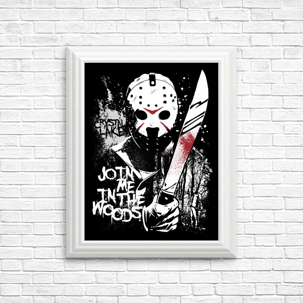 Charming 'Join Me in the Woods' Posters and Prints by Arinesart
