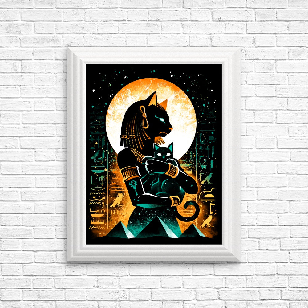 Cat Goddess Themed Wall Posters and Art Prints
