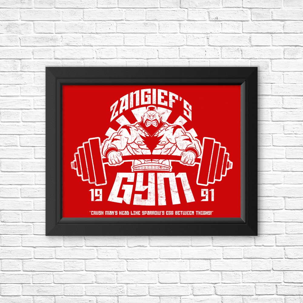 Unique Zangief Gym Posters and Prints for Your Space