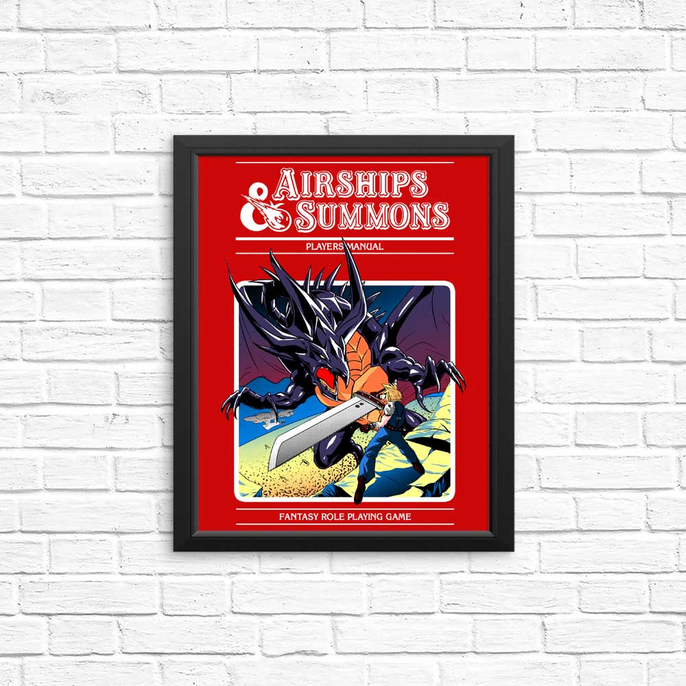 Airship and Summons Art - High - Quality Posters and Prints