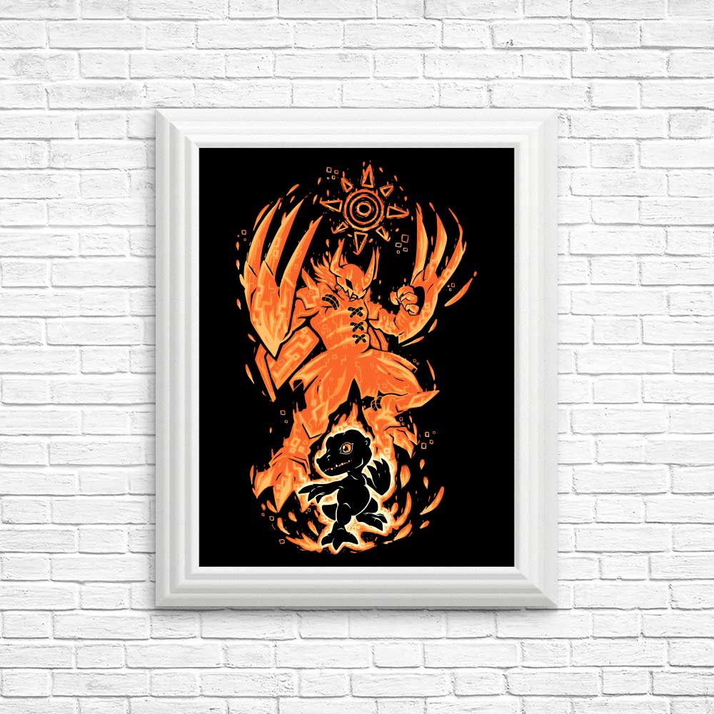 Inspirational Digital Courage Within Wall Posters and Art Prints