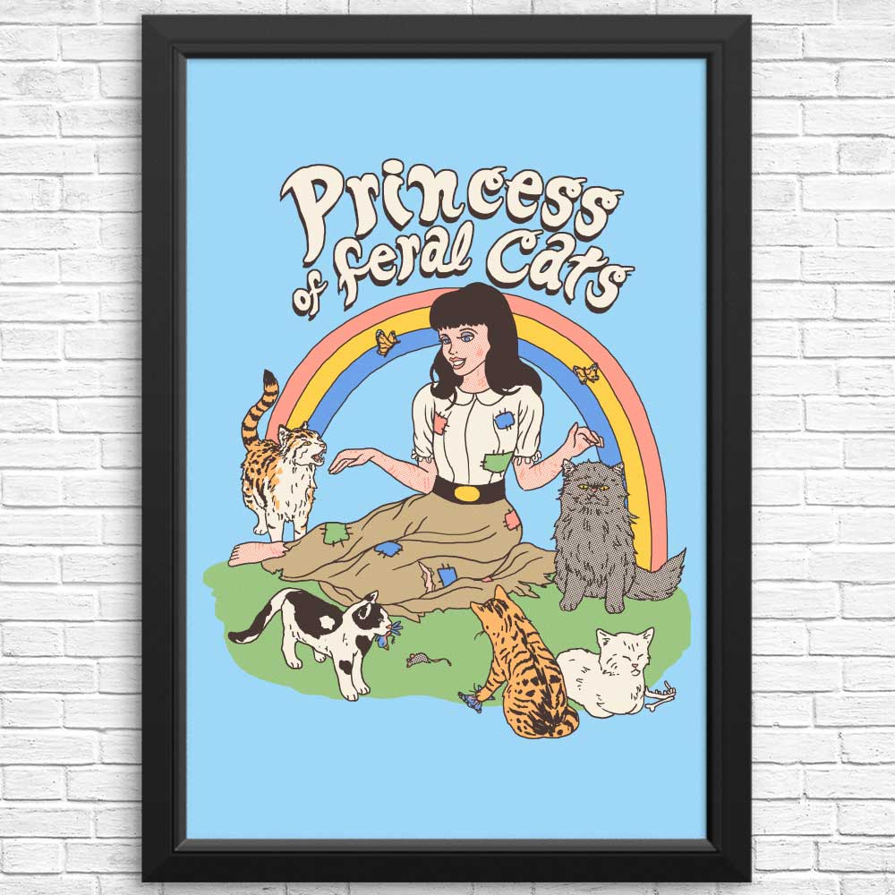 Poster and Print of the Feral Cat Princess by Hillary White