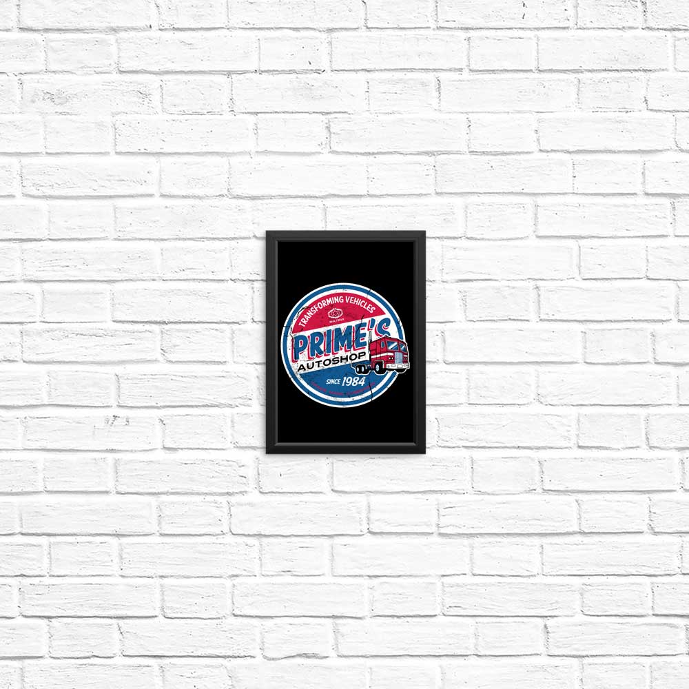 High - quality Posters & Prints from Prime's Auto Shop