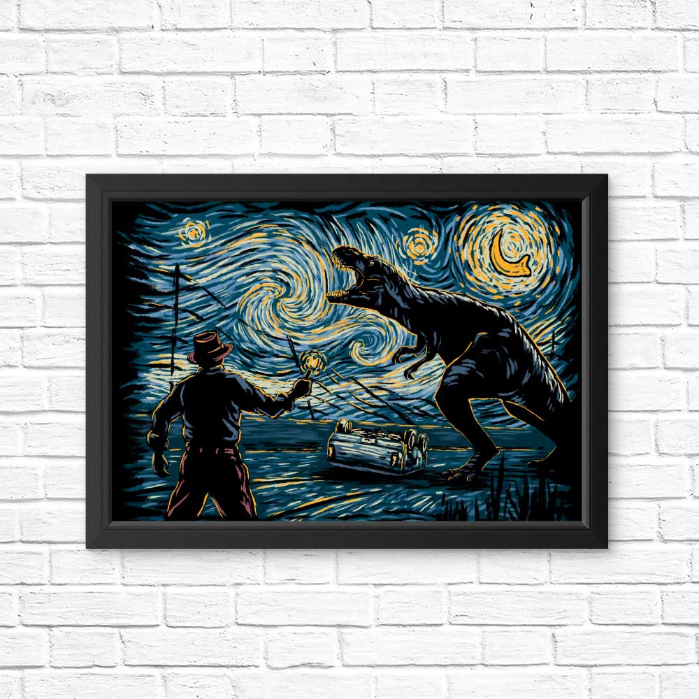 Hootbrush's Stunning Jurassic Night Posters and Prints