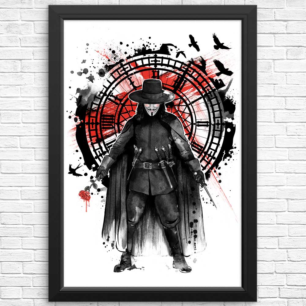 Posters and Prints - 'God Is In The Rain' by Dr. Monekers