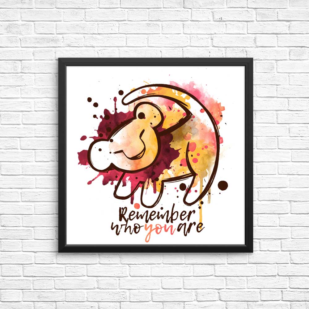 Inspirational 'Remember Who You Are' Wall Posters and Prints