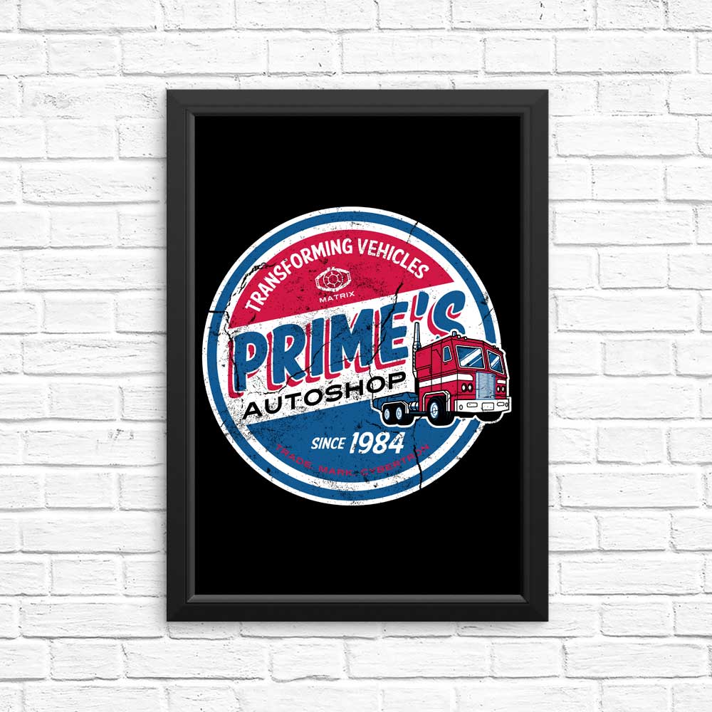 High - quality Posters & Prints from Prime's Auto Shop