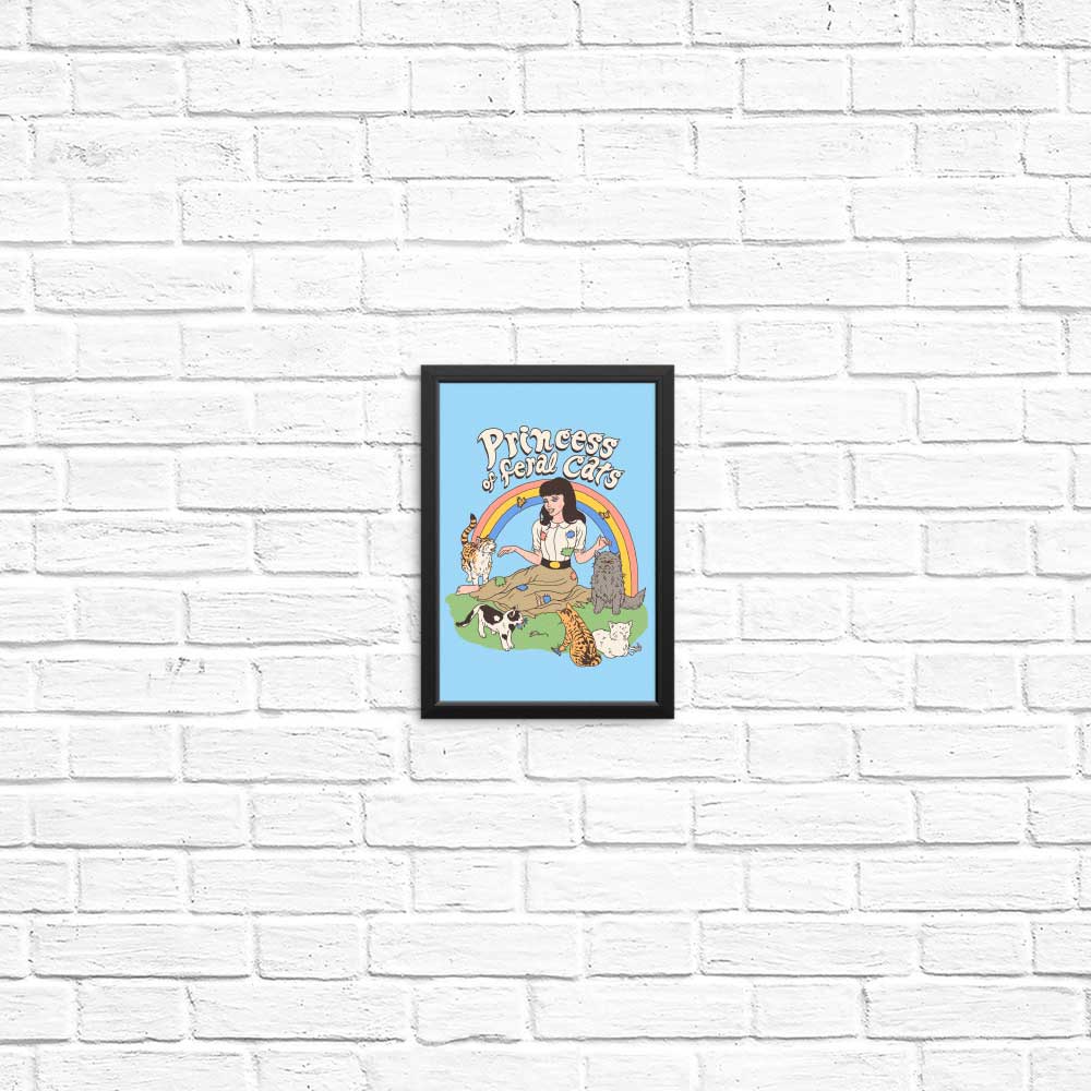 Poster and Print of the Feral Cat Princess by Hillary White
