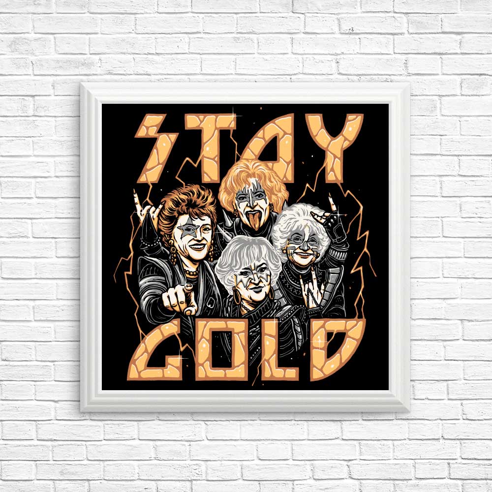 High - Quality 'Stay Gold' Posters and Prints from Momma Gorilla