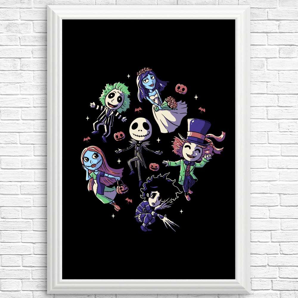 High - quality Burton's Halloween Posters and Prints for Decor