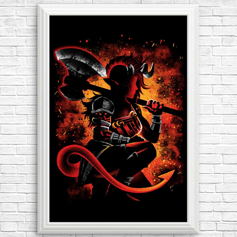 Alemaglia's Tiefling Warrior - High - quality Posters & Prints
