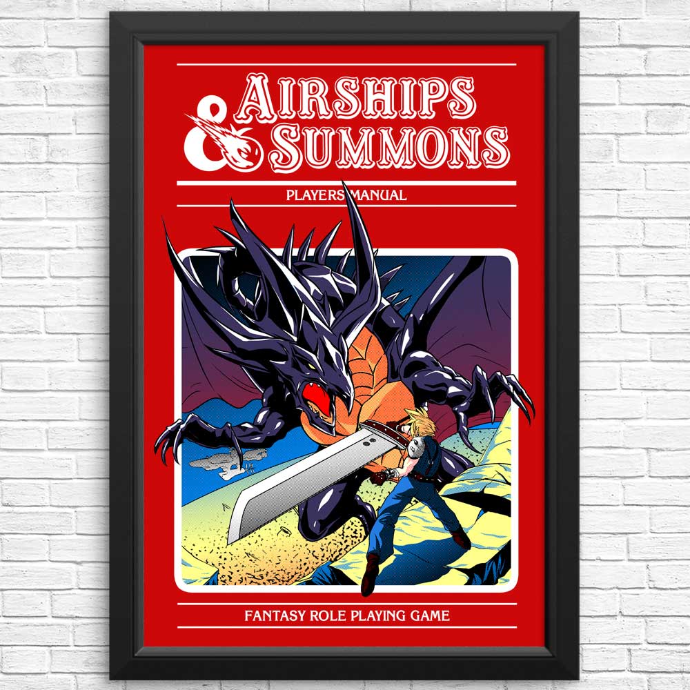 Airship and Summons Art - High - Quality Posters and Prints