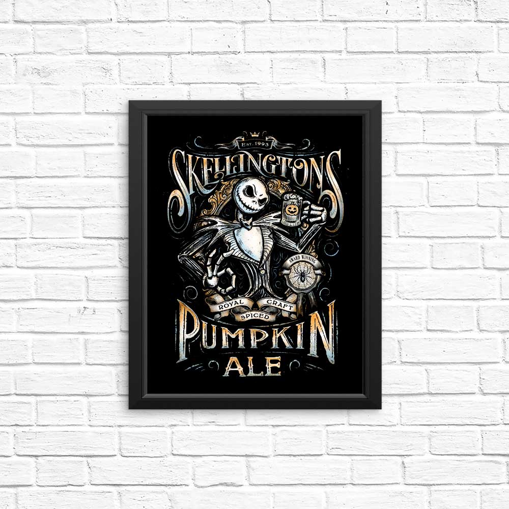 Skellington's Pumpkin Ale Art Posters and Prints by Barrett Biggers