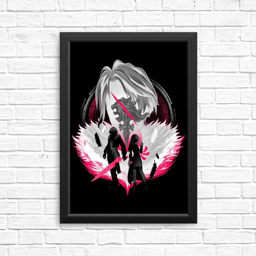 High - Quality Gunblade Silhouette Posters and Prints by Hypertwenty