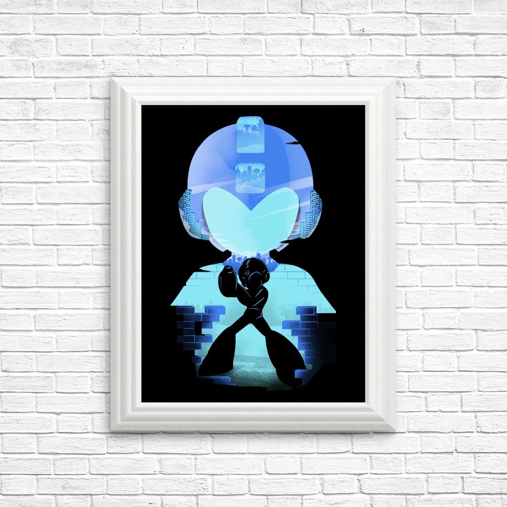 The Blue Bomber High - Quality Posters and Prints from Donnie Illustrations