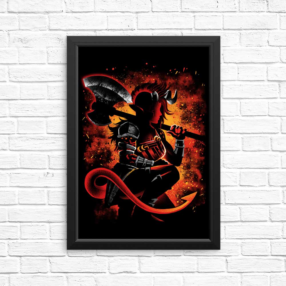 Alemaglia's Tiefling Warrior - High - quality Posters & Prints